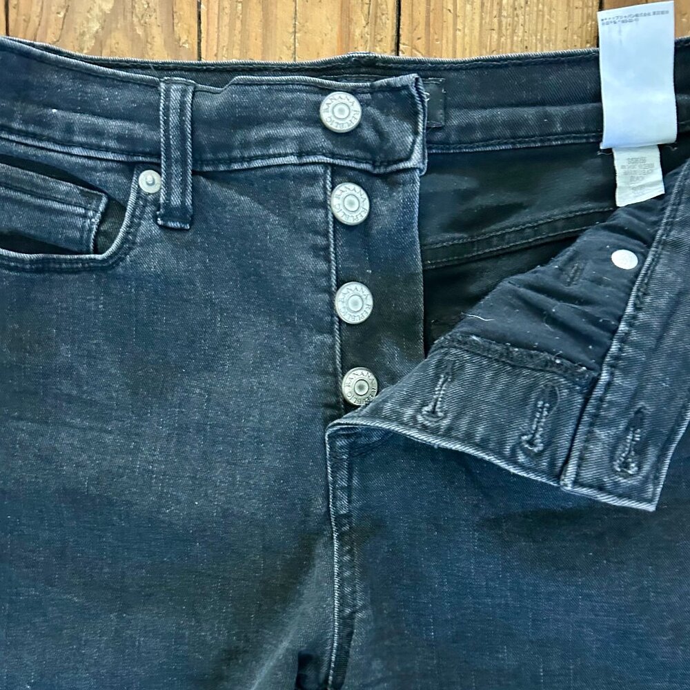 Banana Republic High Rise-Button Fly-Distressed Shorts - Picture 2 of 5